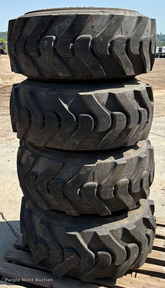 image for item MQ9374 (8) 14-17.5 NHS tires and wheels