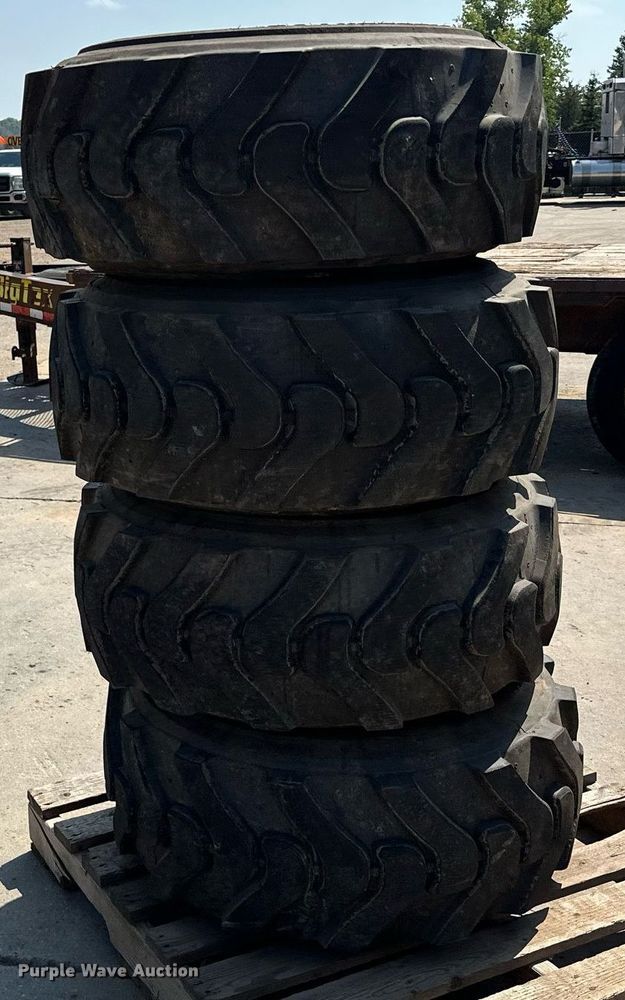 image for item MQ9374 (8) 14-17.5 NHS tires and wheels