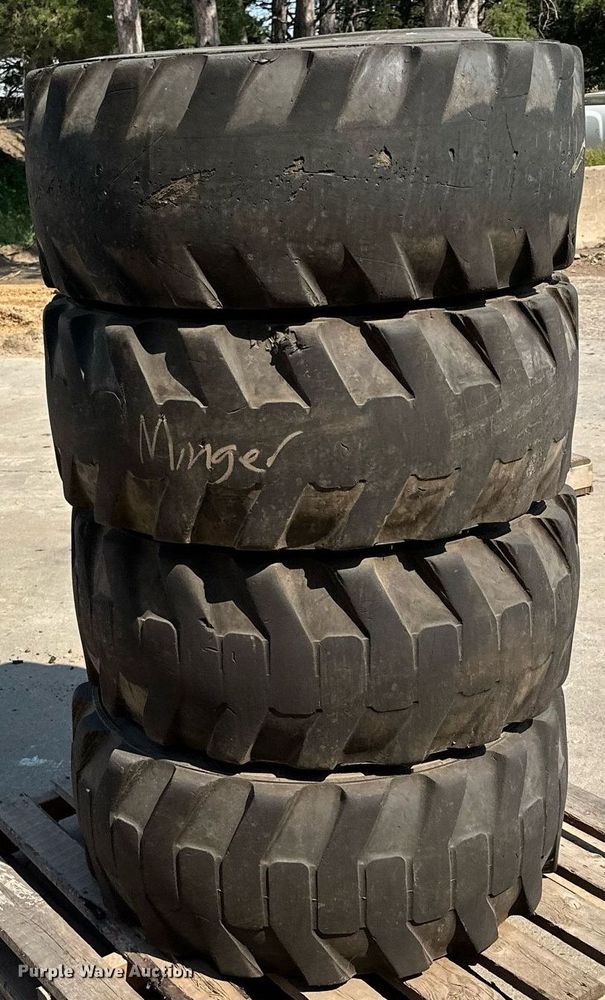 image for item MQ9374 (8) 14-17.5 NHS tires and wheels