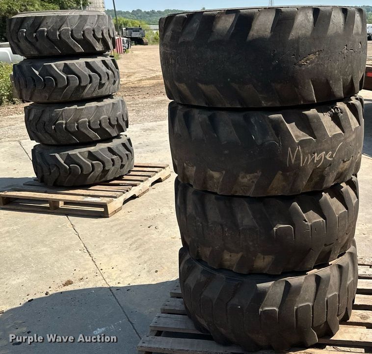 image for item MQ9374 (8) 14-17.5 NHS tires and wheels