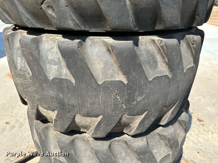 image for item MQ9374 (8) 14-17.5 NHS tires and wheels