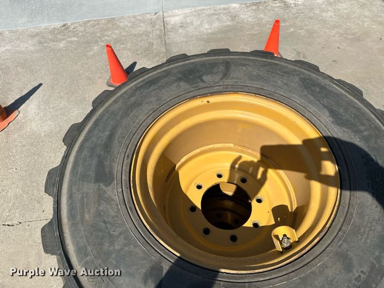 image for item MQ9374 (8) 14-17.5 NHS tires and wheels