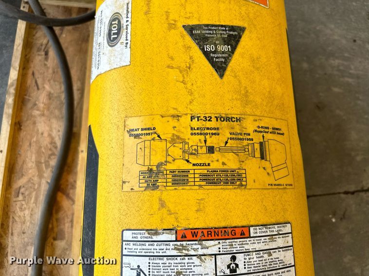 image for item MQ9375 Esab Powercut 1500  plasma cutter