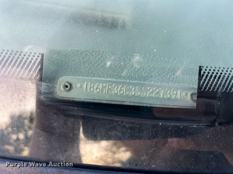 image for item NA9140 1995 Dodge Ram 3500 Laramie SLT  flatbed pickup truck