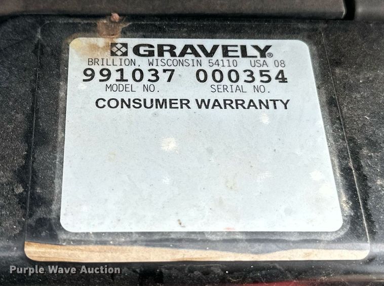 image for item NF9111 Gravely ZT2552HD  ZTR lawn mower