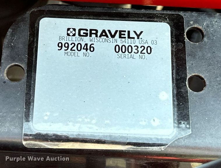 image for item NF9122 Gravely 260Z  ZTR lawn mower