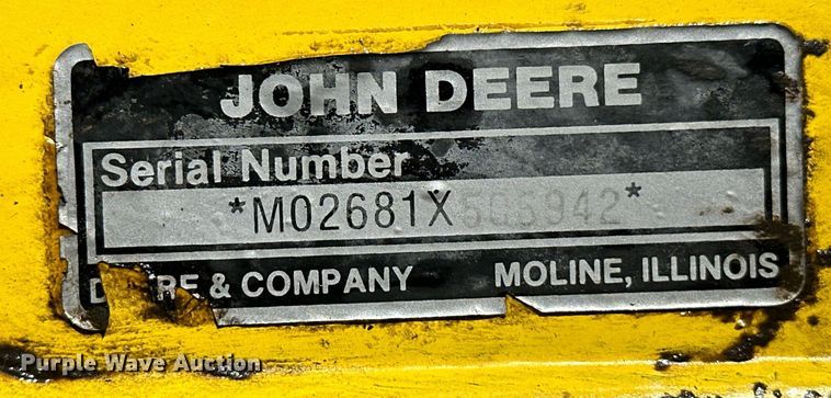 image for item NF9145 John Deere 261  tiller