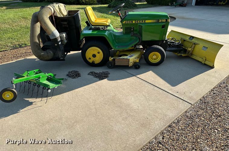 image for item NF9148 John Deere 318  lawn mower