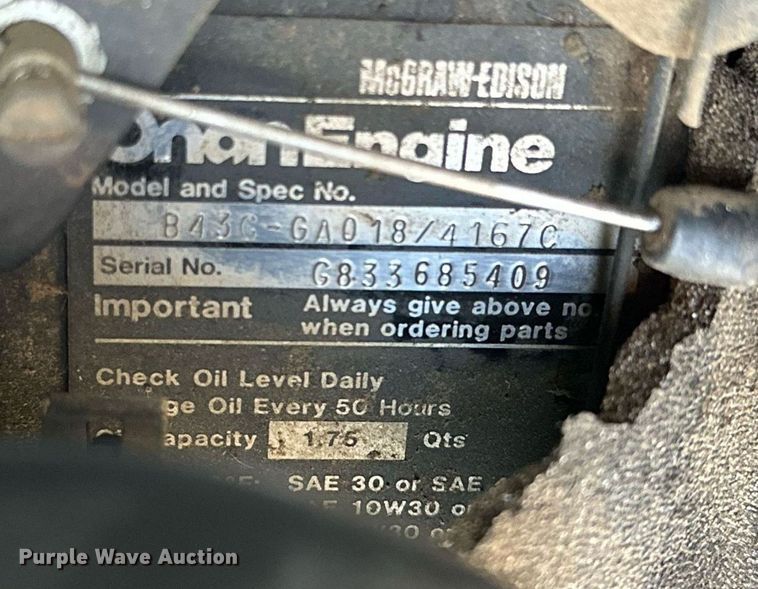 image for item NF9148 John Deere 318  lawn mower