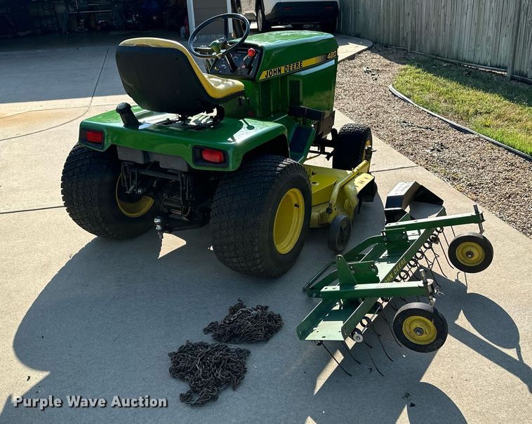 image for item NF9149 John Deere 420  lawn mower
