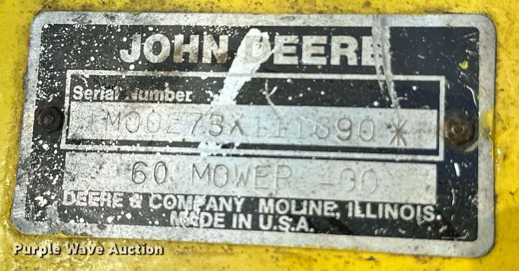 image for item NF9149 John Deere 420  lawn mower