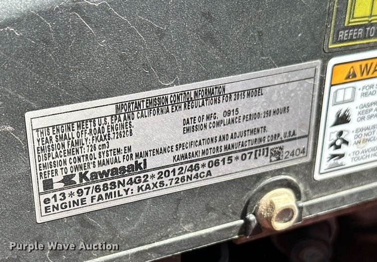 image for item NF9162 2015 Shivvers Country Clipper Edge XLT  ZTR lawn mower