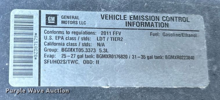 image for item NL9034 2011 GMC   Sierra 1500 SLE Ext. Cab pickup truck