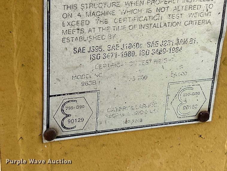 image for item NL9504 Caterpillar 963B  ROPS