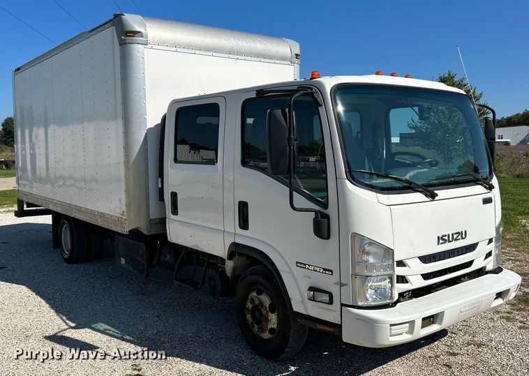 image for item NL9536 2016 Isuzu NPR HD  Crew Cab box truck