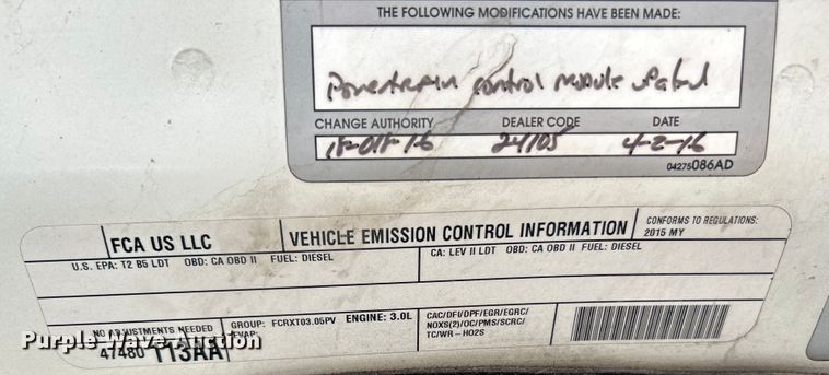 image for item NL9549 2015 Dodge Ram 1500  Crew Cab pickup truck