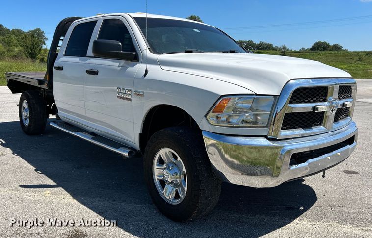 image for item NL9599 2017 Dodge Ram 2500  Crew Cab flatbed pickup truck