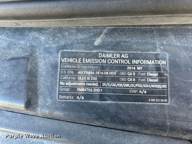 image for item NL9600 2014 Mercedes Benz Sprinter 2500  delivery van