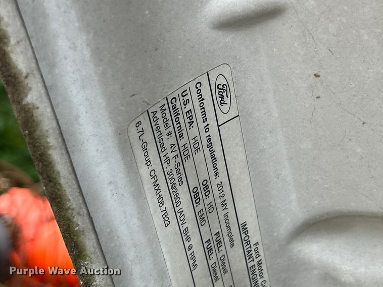 image for item NL9607 2012 Ford F550 Super Duty XL  flatbed truck