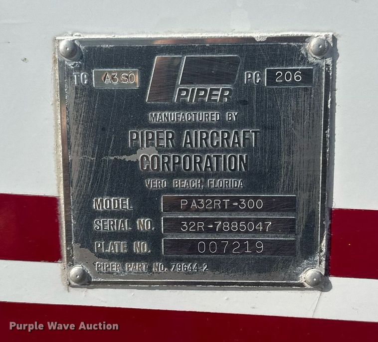 image for item NP9949 1978 Piper Lance II PA32RT-300  airplane