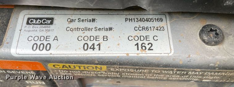 image for item NT9528 Club Car  golf cart