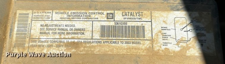 image for item OC9149 2003  Chevrolet Avalanche  Crew Cab pickup truck