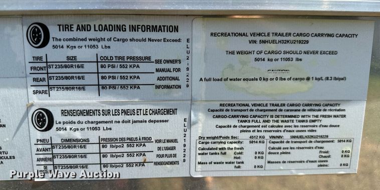 image for item OC9167 2019 Cargo Mate Eliminator  enclosed cargo trailer