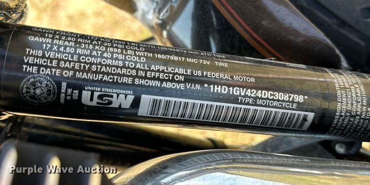 image for item OC9170 2013 Harley Davidson Dynaglide  motorcycle