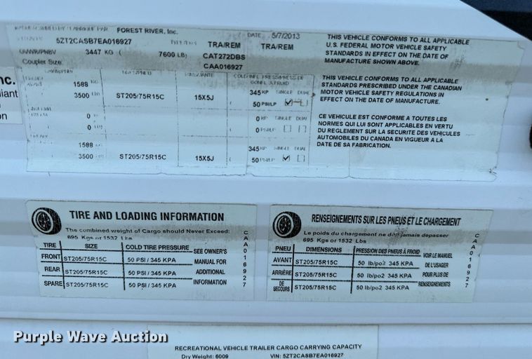 image for item OC9171 2014 Forest River Coachmen Catalina Santara  camper