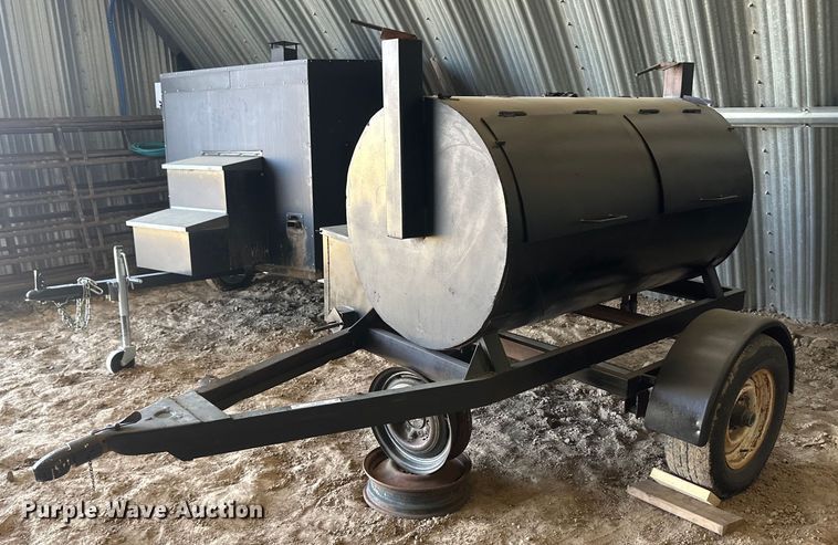 image for item OC9440 Shop built smoker trailer