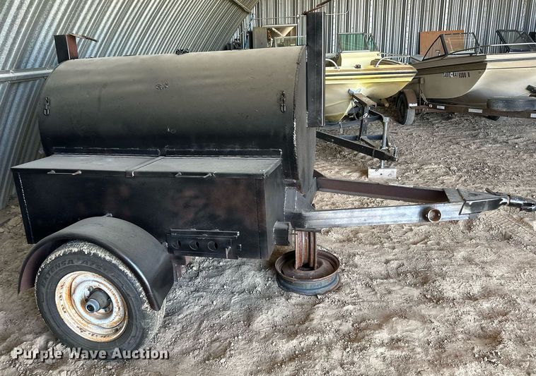 image for item OC9440 Shop built smoker trailer