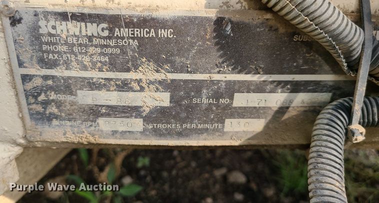 image for item DC6009 Schwing P88  concrete pump