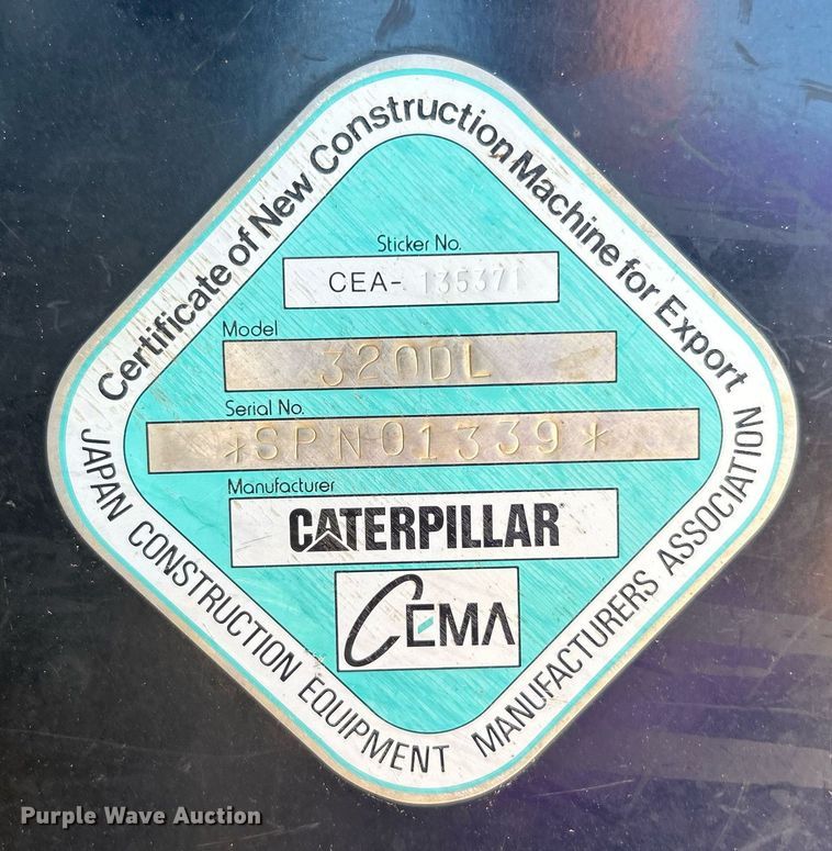 image for item DI7990 2011 Caterpillar 320DL  excavator