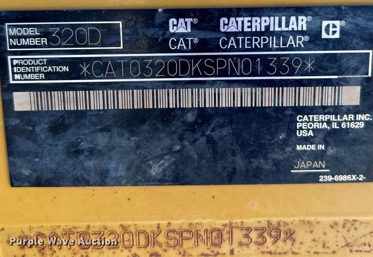 image for item DI7990 2011 Caterpillar 320DL  excavator