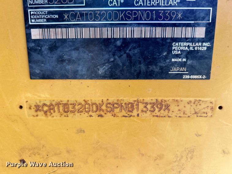 image for item DI7990 2011 Caterpillar 320DL  excavator