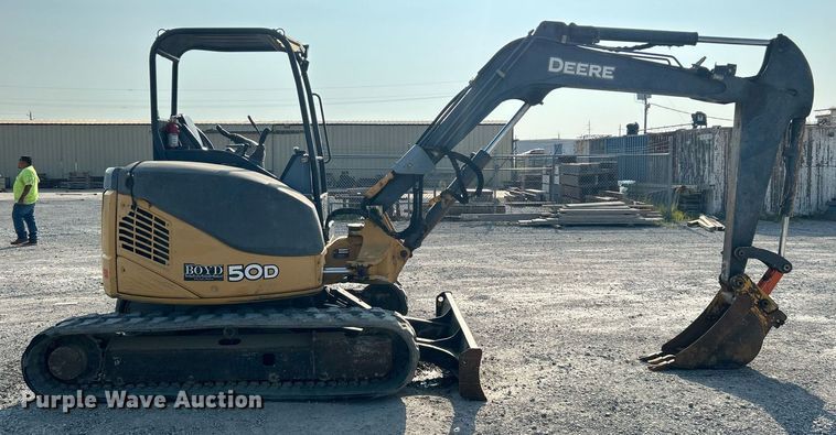 image for item DJ6288 2010 John Deere 50D  mini excavator
