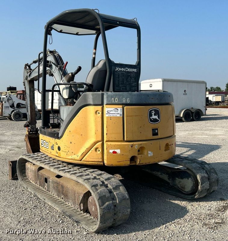 image for item DJ6288 2010 John Deere 50D  mini excavator