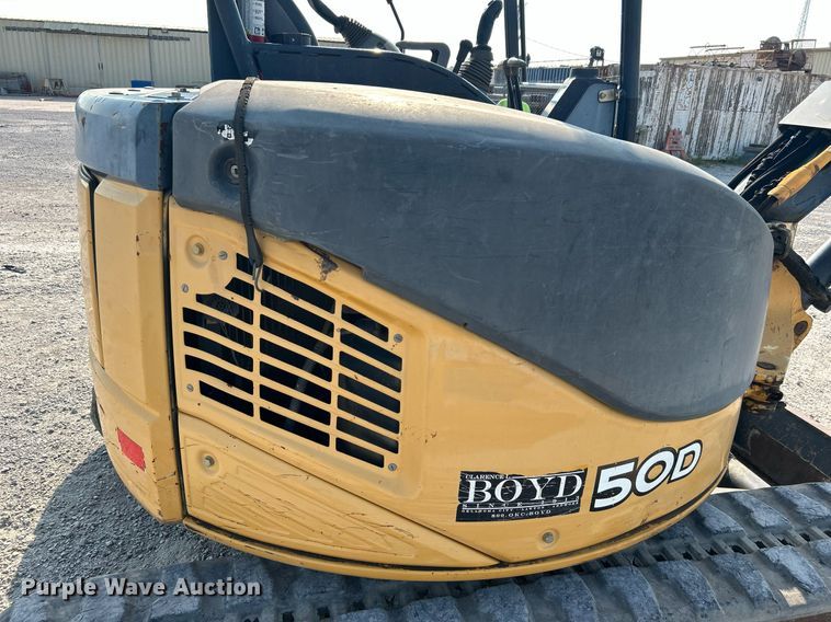 image for item DJ6288 2010 John Deere 50D  mini excavator