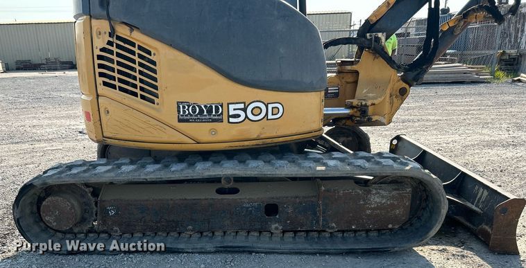 image for item DJ6288 2010 John Deere 50D  mini excavator