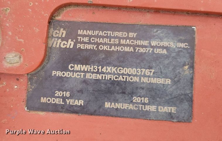 image for item DK3990 2016 Ditch Witch RT45  trencher
