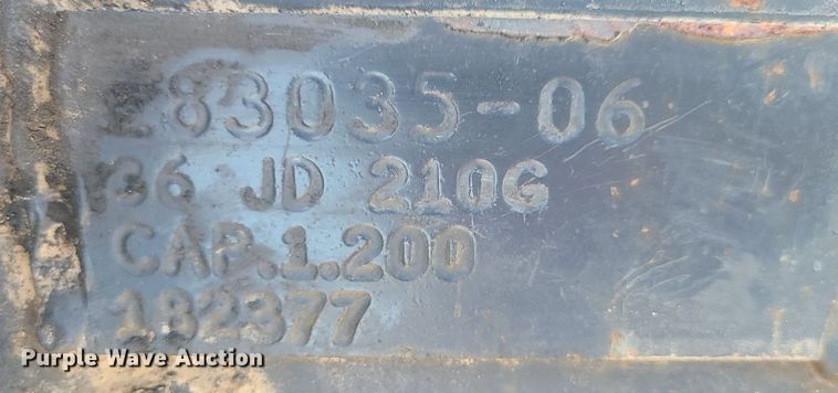 image for item DK3997 TAG 36 JD 210G  36"W excavator bucket