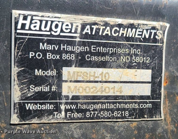 image for item DK4019 Haugen MFSH-10  fork mounted swivel hook