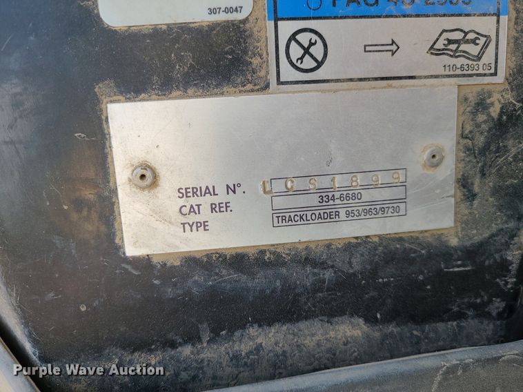 image for item DK4023 2013 Caterpillar 963D  track loader