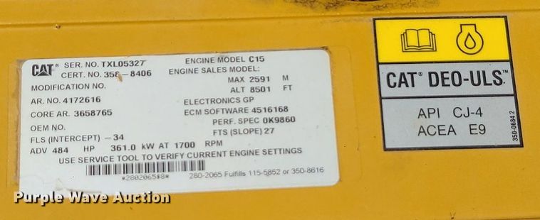 image for item DK4052 2015 Caterpillar 740B  haul truck