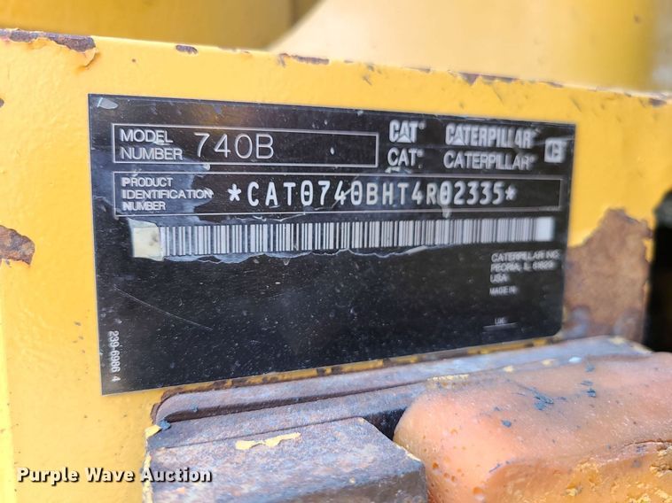 image for item DK4055 2014 Caterpillar 740B  haul truck