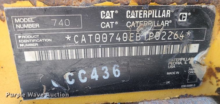 image for item DK4056 2007 Caterpillar 740  haul truck