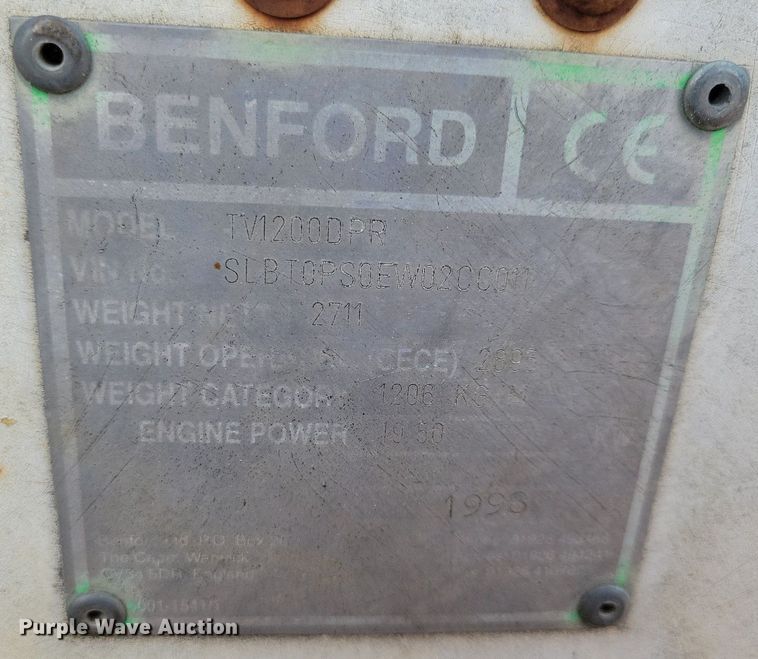 image for item DN4067 1998 Benford TV1200DPR  double drum vibratory roller