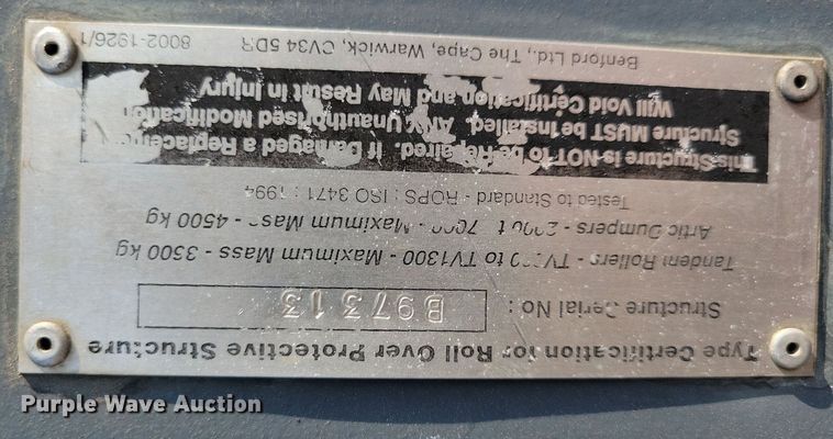 image for item DN4068 Benford TV1200DPR  double drum vibratory roller