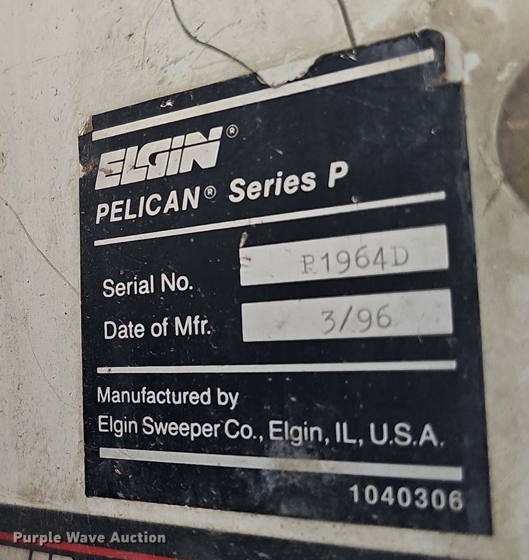 image for item DO2745 1996 Elgin Pelican Series P  street sweeper