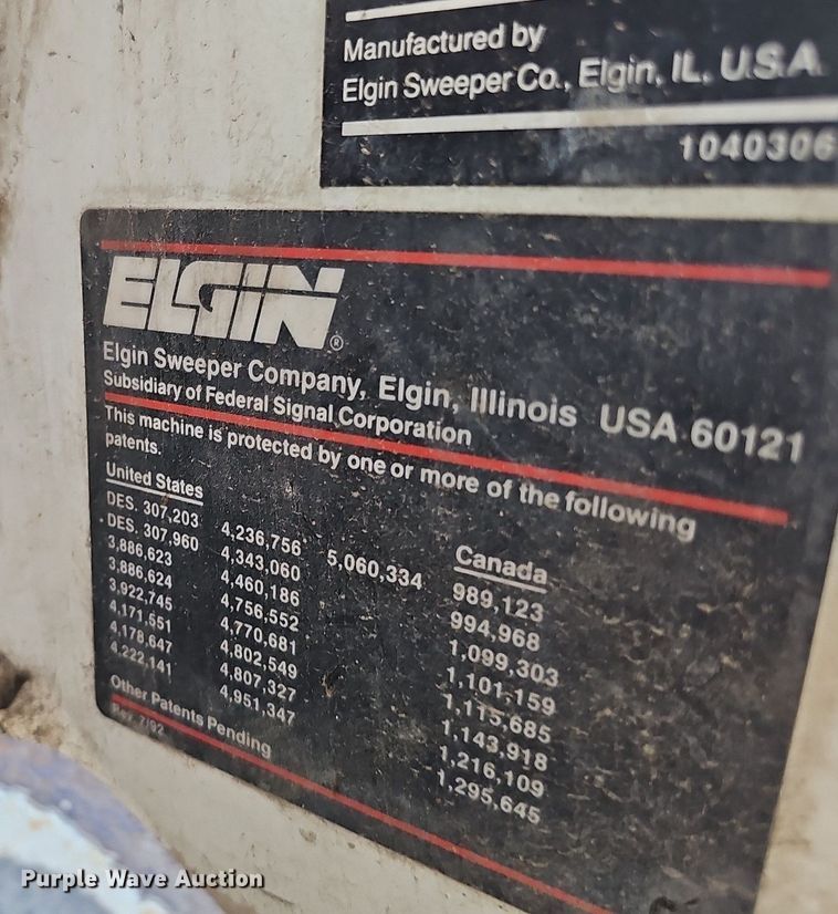 image for item DO2745 1996 Elgin Pelican Series P  street sweeper